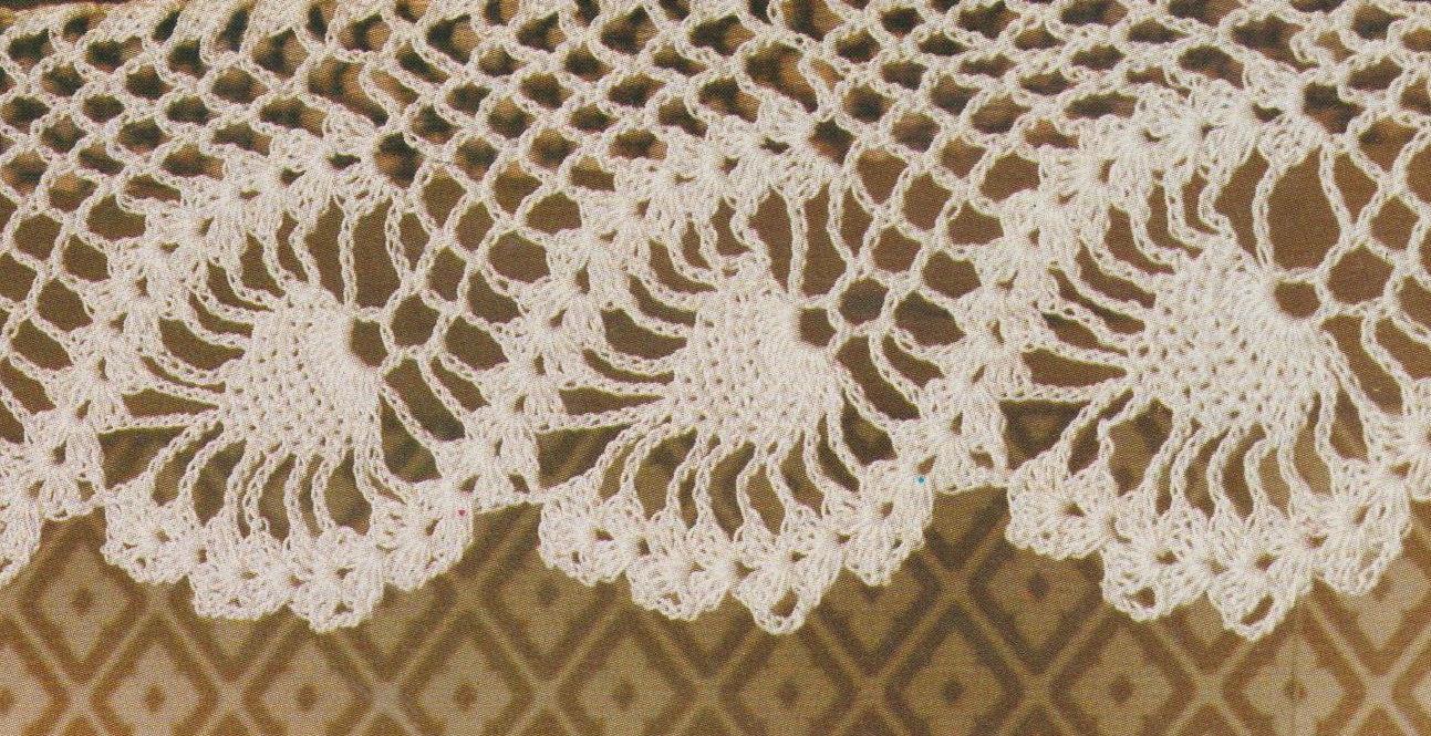 Bordure D'étagère Vintage - Broderie Fruits - 1,20 M X 10 Cm